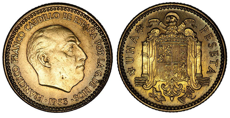 španělské mince